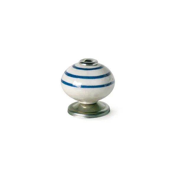 Durvju rokturis Rei e501 Zils Metāls Porcelāns Ø 40 x 36 mm 4 Daudzums