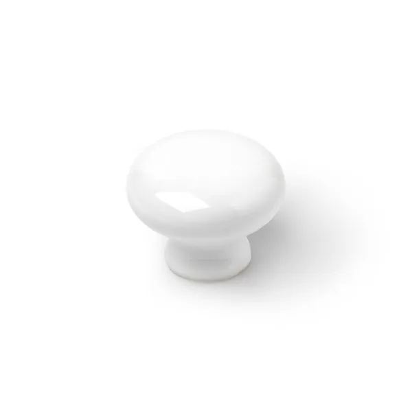 Durvju rokturis Rei 821 Balts Porcelāns Ø 35 x 26 mm 4 Daudzums