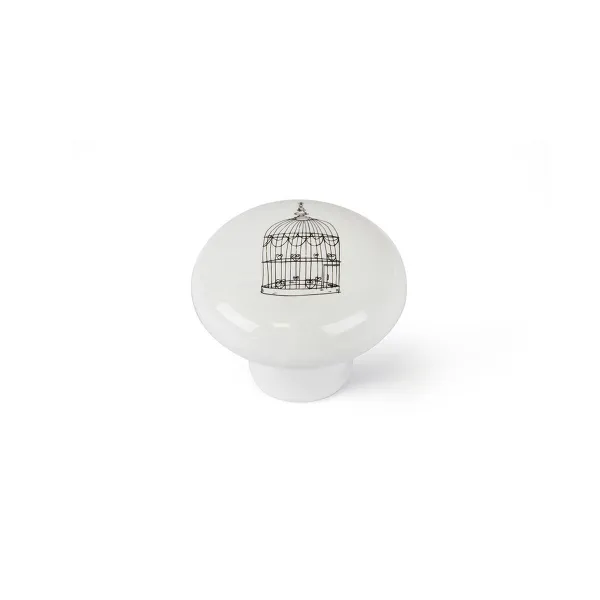 Durvju rokturis Rei e815 Balts Porcelāns Dekoratīvie Ø 40 x 31 mm 4 Daudzums