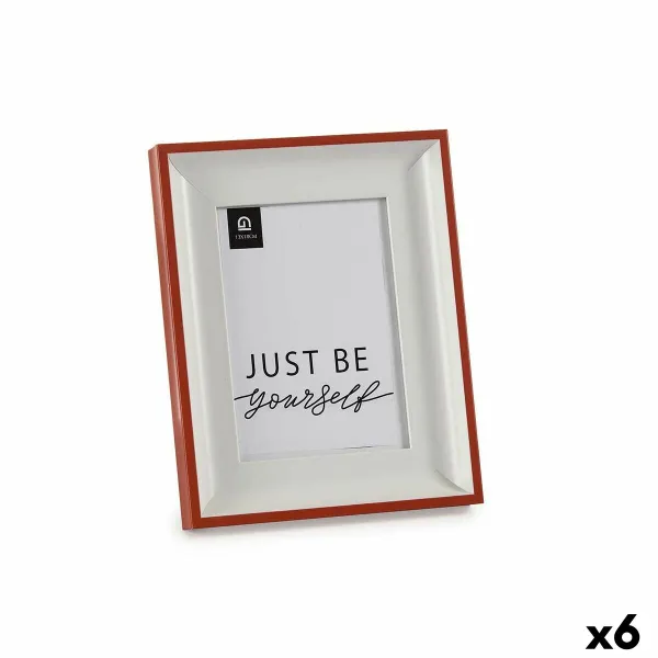 Фото рамка Gift Decor Белый Красный Стеклянный Пластик (6 штук)