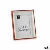 Фото рамка Gift Decor Белый Красный Стеклянный Пластик (6 штук)