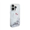 Hello Kitty Liquid Glitter Charms Kitty Head - iPhone 13 Pro Max case (silver)