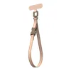 Moshi 2-in-1 Wrist & Body Strap with Adapter - Eco Leather Phone Lanyard (Milktea Brown)