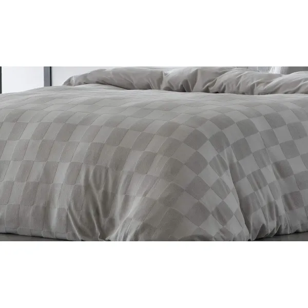 Ziemeļu pārvalks Naturals ELBA Gaiši pelēks Gulta 90 (150 x 220 cm)