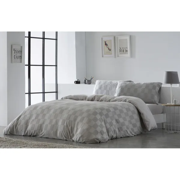 Ziemeļu pārvalks Naturals ELBA Gaiši pelēks Gulta 135 (220 x 220 cm)