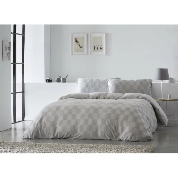 Ziemeļu pārvalks Naturals ELBA Gaiši pelēks Gulta 135 (220 x 220 cm)