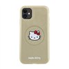 Hello Kitty Leather Kitty Head MagSafe - iPhone 11 Case (Gold)