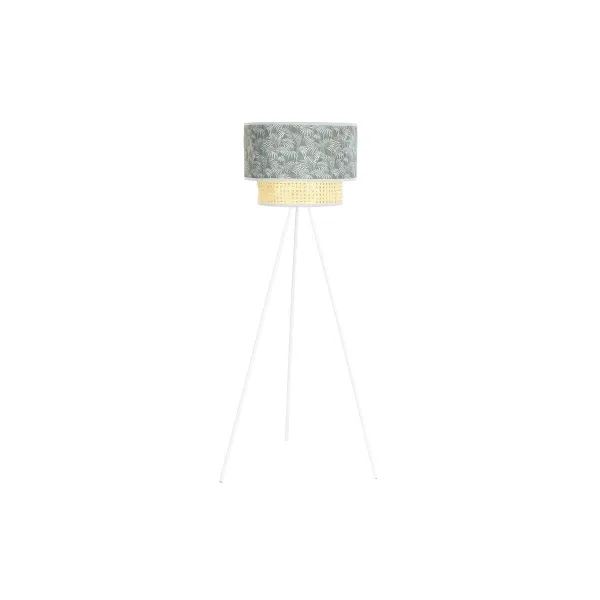 Lattialamppu DKD Home Decor Metalli Polyesteri Valkoinen Vihreä 220 V 50 W (40 x 40 x 129 cm)