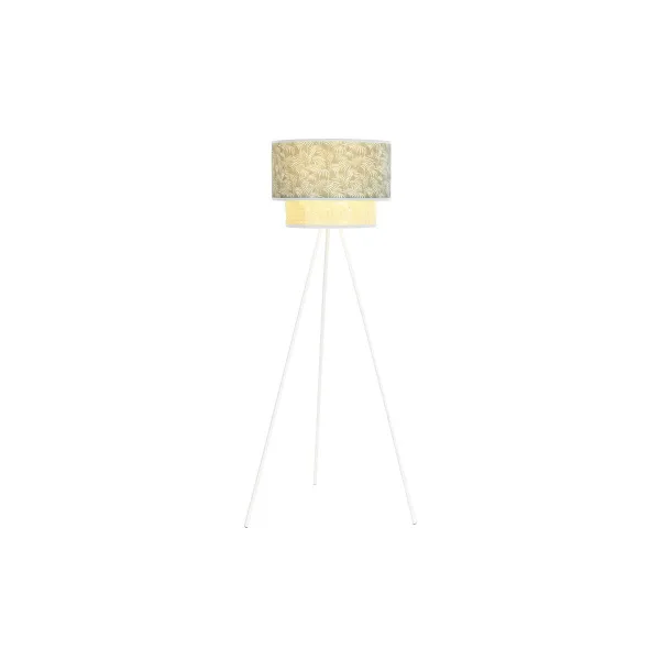 Lattialamppu DKD Home Decor Metalli Polyesteri Valkoinen Vihreä 220 V 50 W (40 x 40 x 129 cm)
