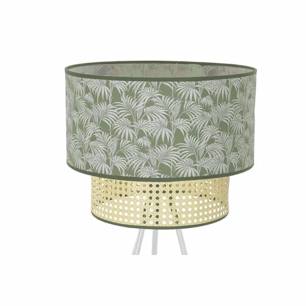 Lattialamppu DKD Home Decor Metalli Polyesteri Valkoinen Vihreä 220 V 50 W (40 x 40 x 129 cm)