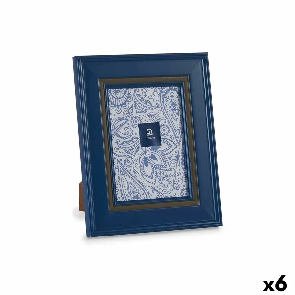 Фото рамка Gift Decor Синий Стеклянный Пластик (6 штук)
