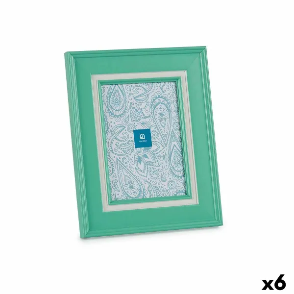 Фото рамка Gift Decor Зеленый Стеклянный Пластик (6 штук)