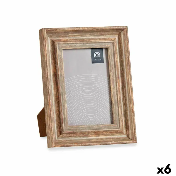Foto rāmis Gift Decor Brūns Bronza Koks Stikls polistirols Plastmasa (6 gb.)