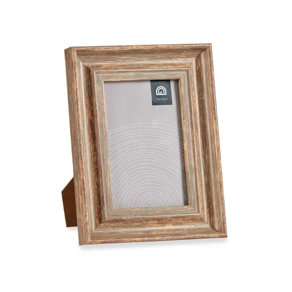 Photo frame Gift Decor Brown Bronze Wood Glass Crystal polystyrene Plastic (6 Units)