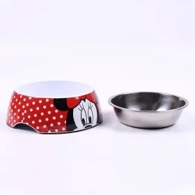 Suņu barotava Minnie Mouse Melamīna 410 ml Daudzkrāsains
