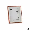 Фото рамка Gift Decor Белый Красный Стеклянный Пластик (6 штук)