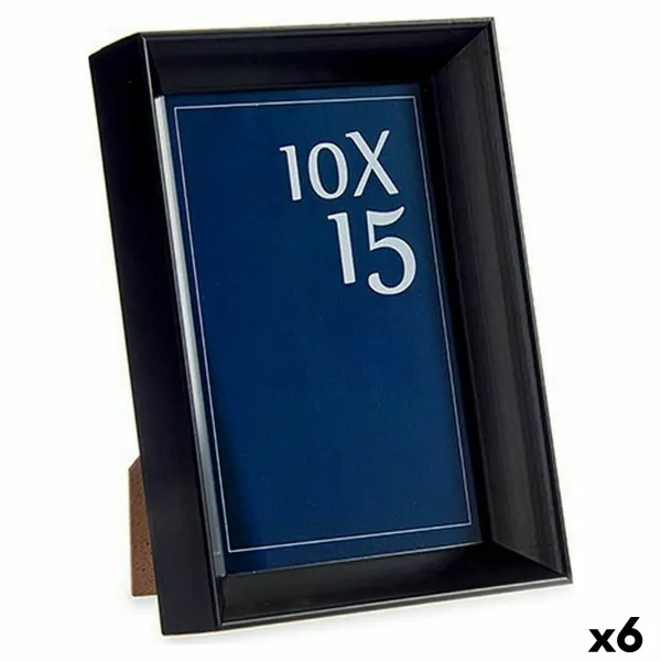 Фото рамка Gift Decor Чёрный Cтекло Пластик (6 штук)