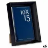 Фото рамка Gift Decor Чёрный Cтекло Пластик (6 штук)