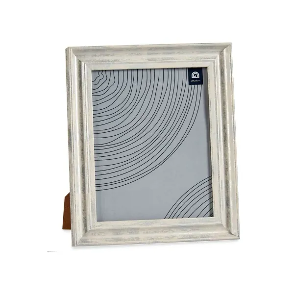Photo frame Gift Decor Brown Silver Wood Glass Crystal polystyrene Plastic (6 Units)