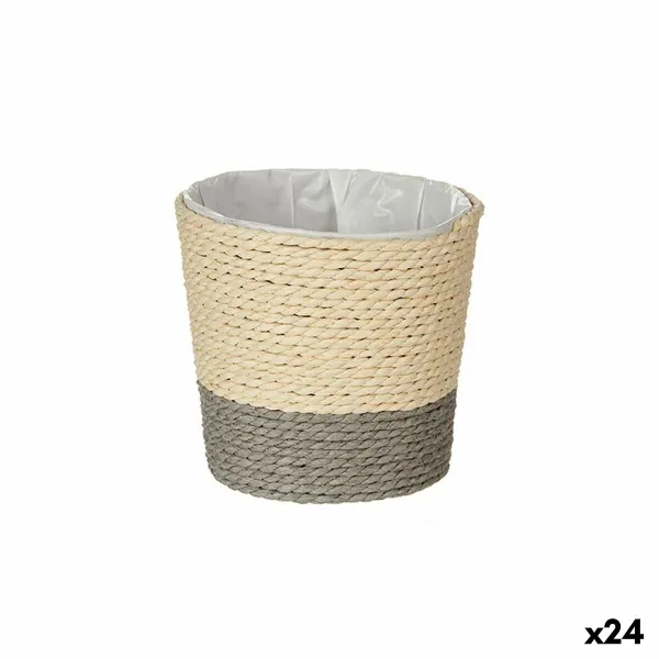 Kasvit Ibergarden Harmaa Luonnollinen Köysi Muovinen 11 x 10,5 x 11 cm (24 osaa)