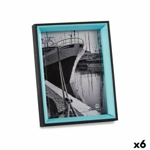 Фото рамка Gift Decor Синий Чёрный Стеклянный Деревянный MDF (6 штук)
