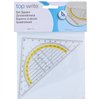 Topwrite - Geometric triangle 3in1 14 cm