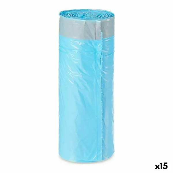 Roskapussit Sininen Polyetyleeni 30 L 15 osaa