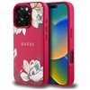 Guess Grained Printed Flower Pattern MagSafe - Case for iPhone 16 Pro (fuchsia)