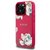 Guess Grained Printed Flower Pattern MagSafe - Case for iPhone 16 Pro (fuchsia)