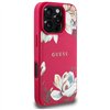 Guess Grained Printed Flower Pattern MagSafe - Case for iPhone 16 Pro (fuchsia)