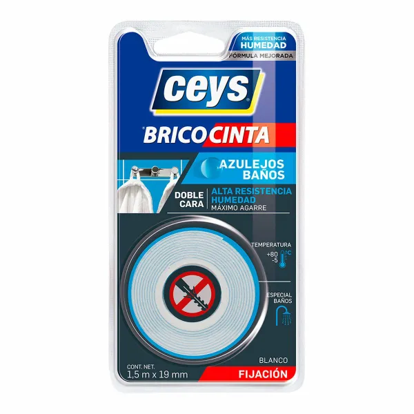 Kaksipuolinen teippi Ceys 1,5 m