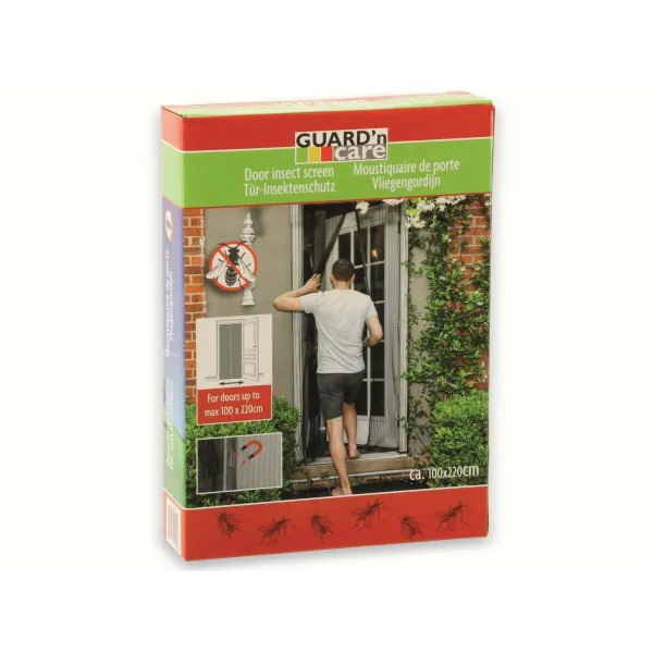 Aizkars Pret Mušām Deuren Melns Stikla šķiedras 100 x 220 cm