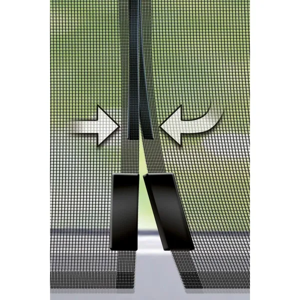 Kärpäsverho Schellenberg Ovet Magneettinen Lasikuitu Antrasiitinharmaa (120 x 240 cm)