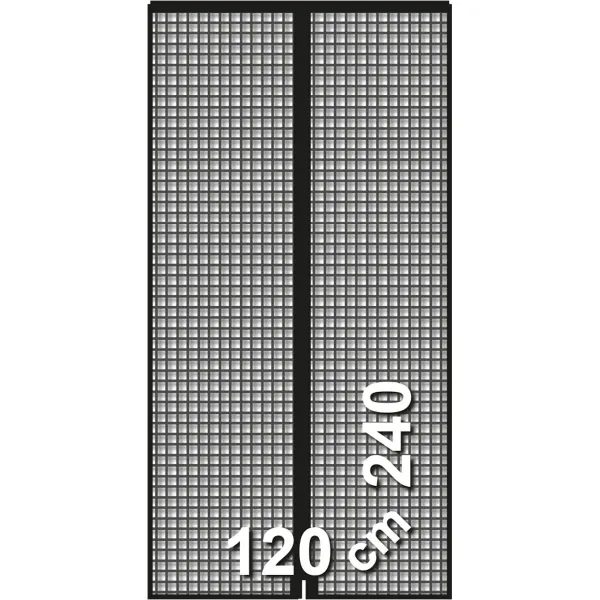 Kärpäsverho Schellenberg Ovet Magneettinen Lasikuitu Antrasiitinharmaa (120 x 240 cm)