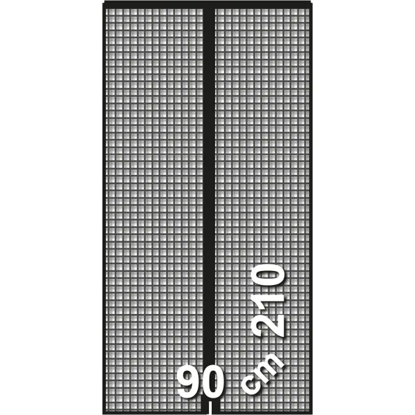 Aizkars Pret Mušām Schellenberg Deuren Magnētisks 90 x 210 cm Antracīts Stikla šķiedras