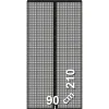 Москитная Сетка Schellenberg Дверцы Магнитный 90 x 210 cm Антрацитный Стекловолокно