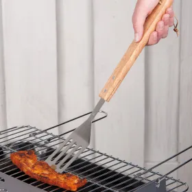 BBQ - grill shovel, oak handle 41 cm