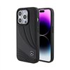 Mercedes Leather Wave Pattern - Case for iPhone 15 Pro (Black)