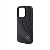 Mercedes Leather Wave Pattern - Case for iPhone 15 Pro (Black)