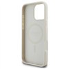 Guess Grained Ring MagSafe - Case for iPhone 16 Pro Max (beige)