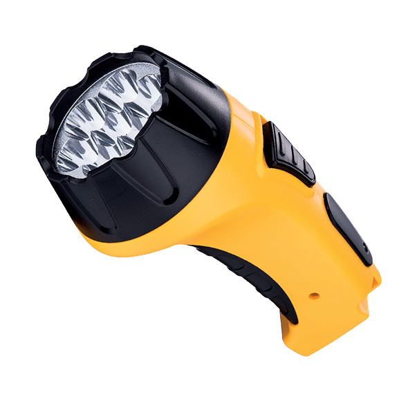 HANDY SPOT FLASHLIGHT RECHARGEABLE E-6630 7LED YELLOW