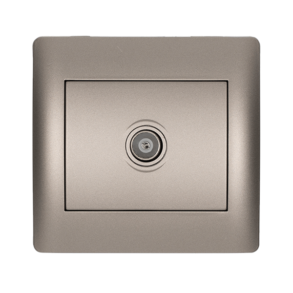 RHYME TV SOCKET GREY METALLIC