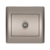 RHYME TV SOCKET GREY METALLIC