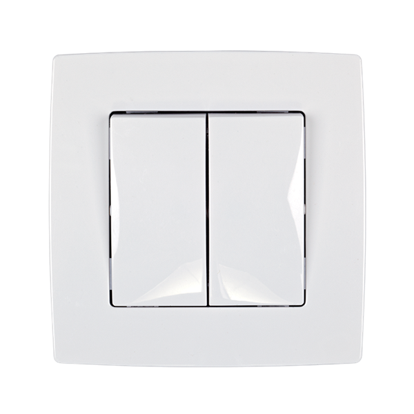 CITY CURTAIN SWITCH WHITE. METTALIC    