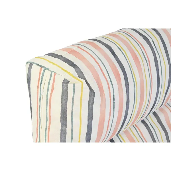 Pagalvėlė DKD Home Decor Aukštas Spalvotas Aliuminis Dryžiai 120 x 80 x 16 cm