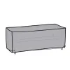 Чехол на диван DKD Home Decor Чёрный Темно-серый 205 x 80 x 60 cm