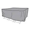 Защитный чехол DKD Home Decor Стол Чёрный Алюминий Темно-серый (200 x 130 x 60 cm)
