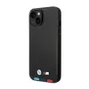 BMW Leather Hot Stamp Tricolor MagSafe - Case for iPhone 14 (Black)