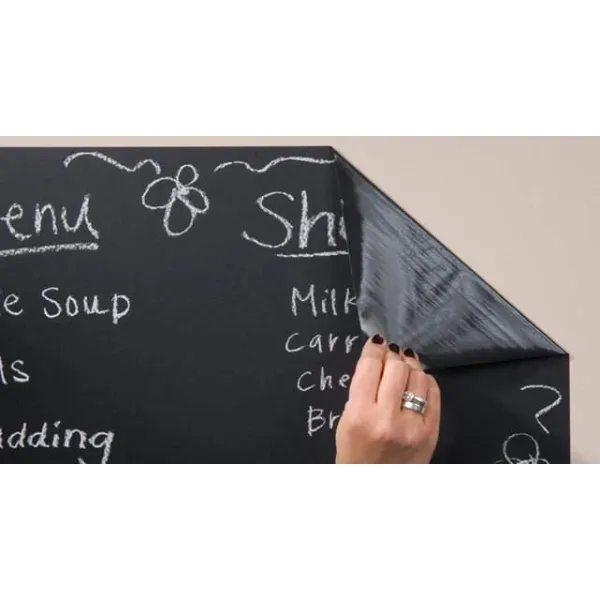Self-adhesive chalk board