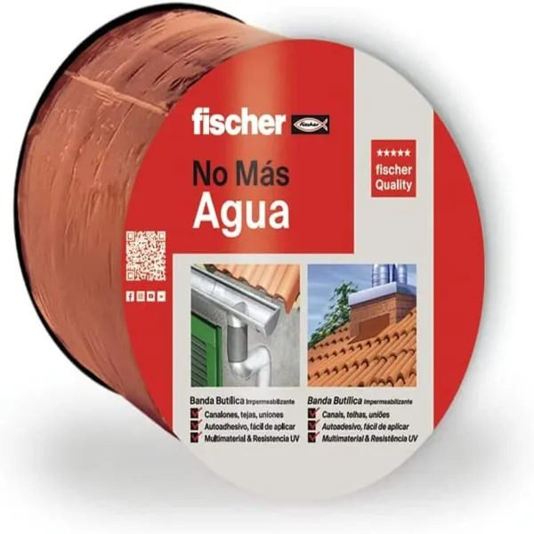 "Līmlente Fischer Brūns Ķieģelis 10 m x 10 cm